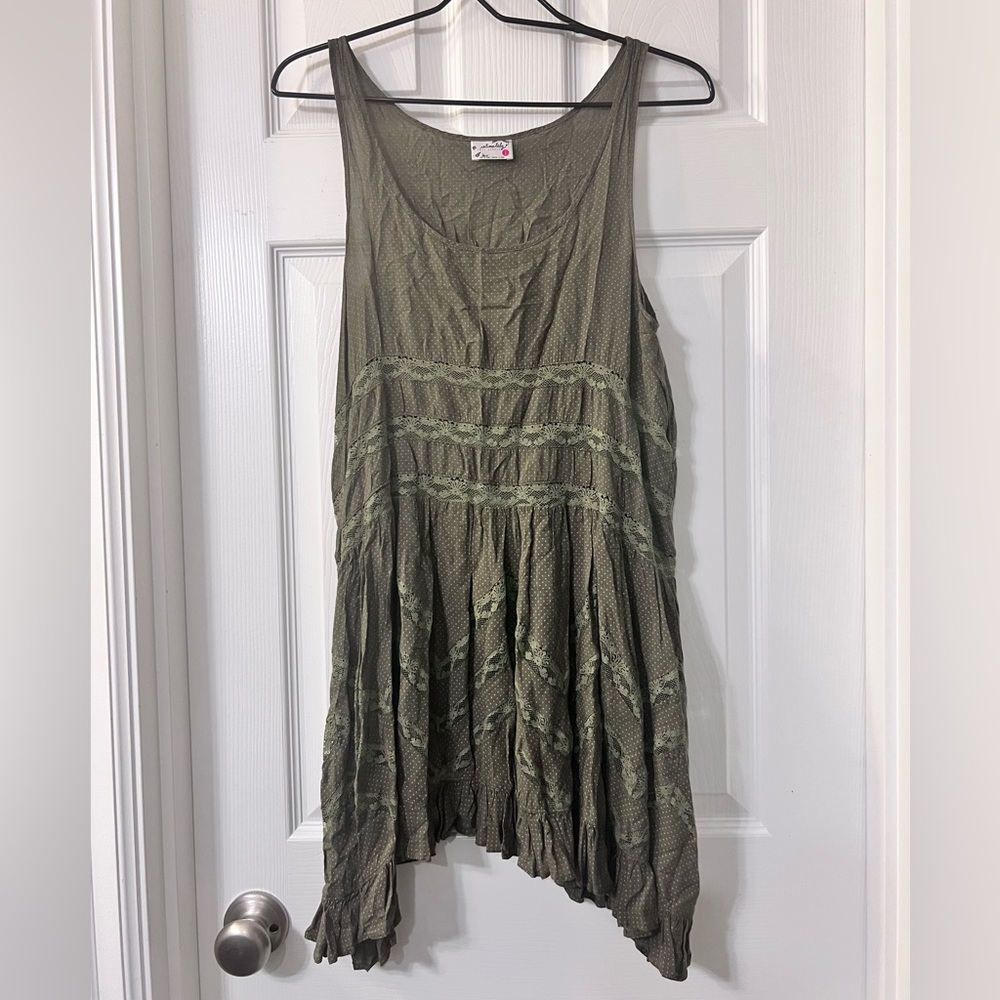 Free People Voile and Lace Trapeze Slip - Picture 3 of 6